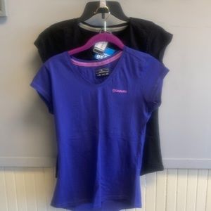 Donnay short sleeve shirts 2 for 12 purple and black US6 NWT
